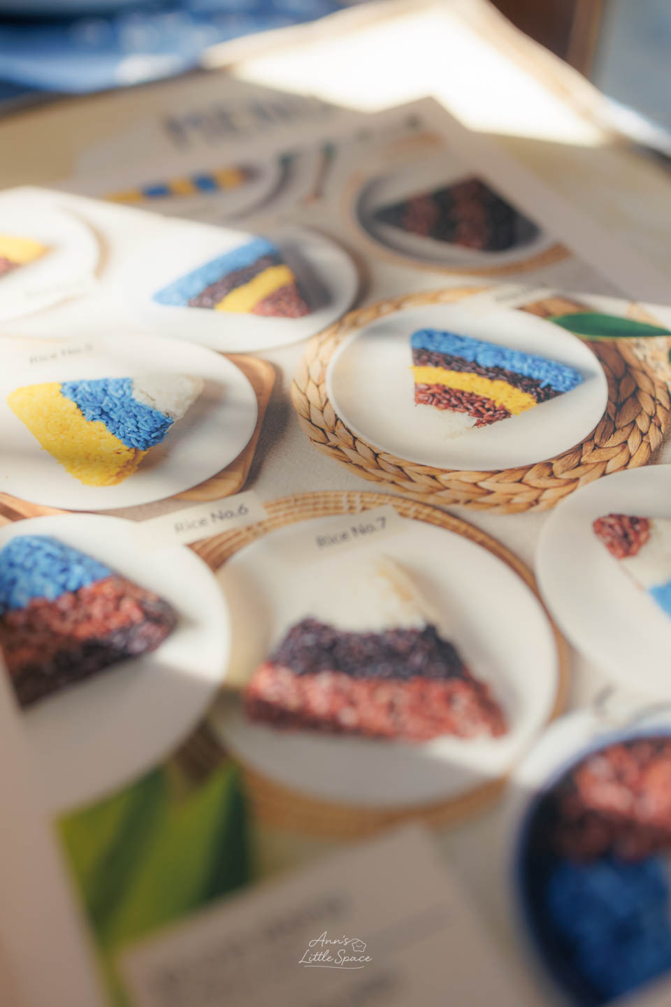Meena Rice Based Cuisine 菜單上的五色飯糰 5-Coloured rice｜by Ann's Little Space
